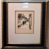 A14. Numbered Maurice Utrillo black and white etching. 